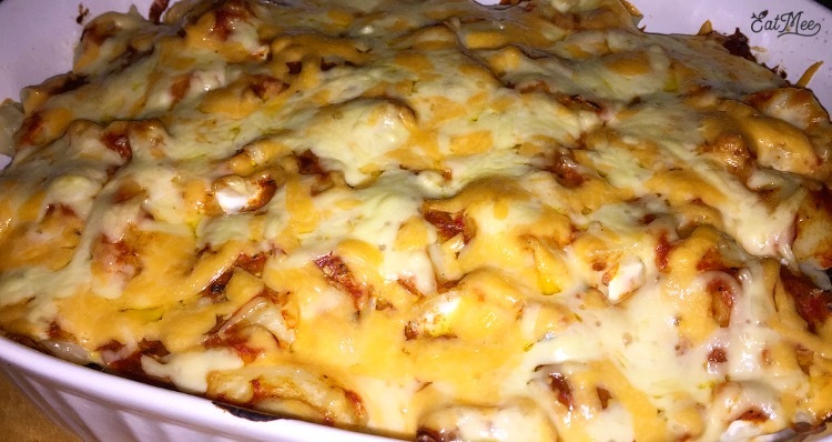 Layered Chicken Steaklet Gnocchi Pasta